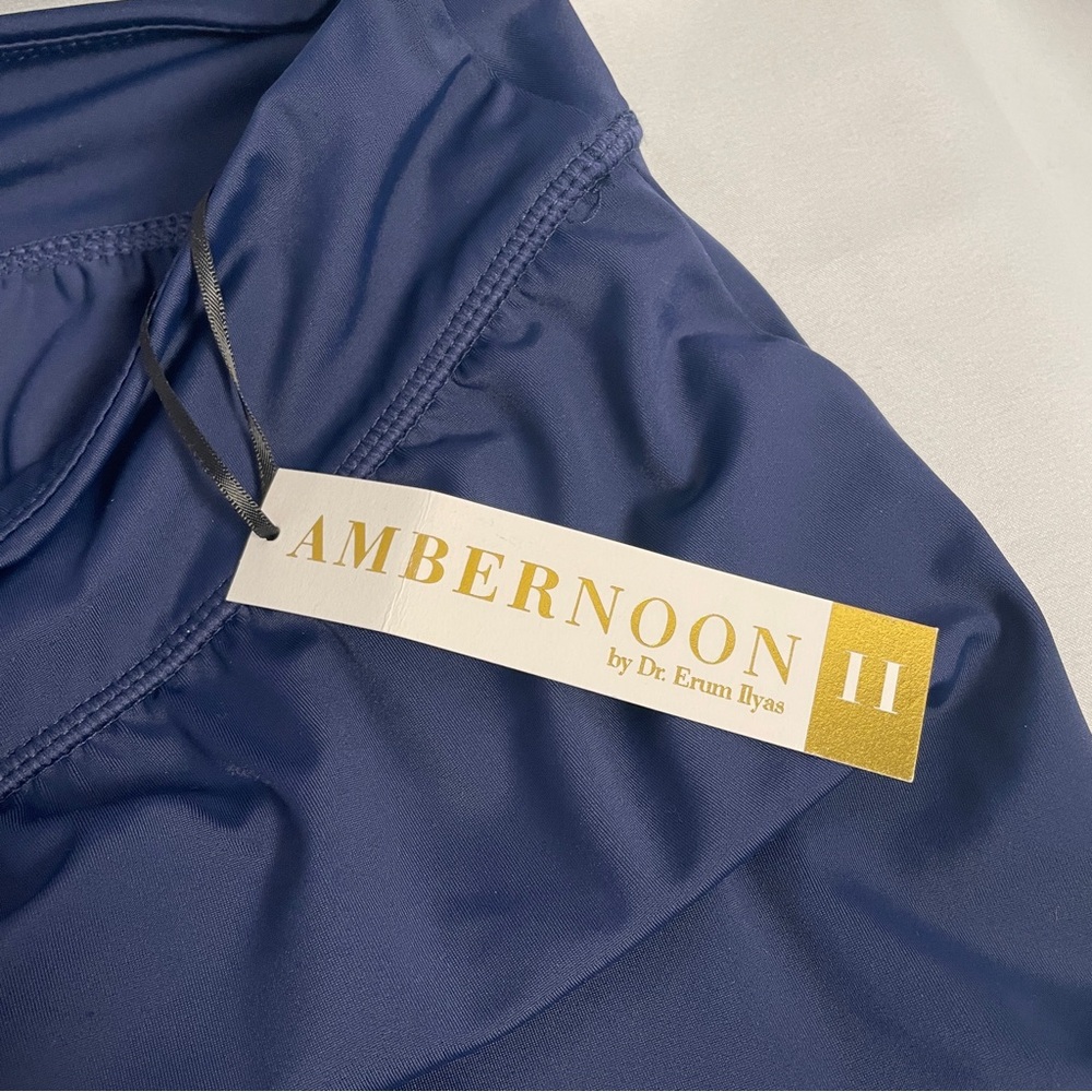 NWT AMBERNOON II Swim Bottoms Shorts Sz 12 Navy Dark Blue - Picture 4 of 7
